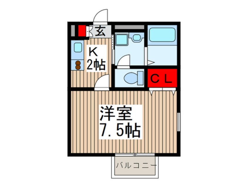 間取図 アムールⅡＴＡＫＡＳＨＩＮ