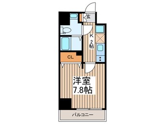 間取図 ｼﾞｪﾉｳﾞｨｱ浅草Ⅲｸﾞﾘｰﾝｳﾞｪｰﾙ