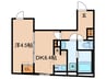 GRAN PASEO 西新宿 1DKの間取り