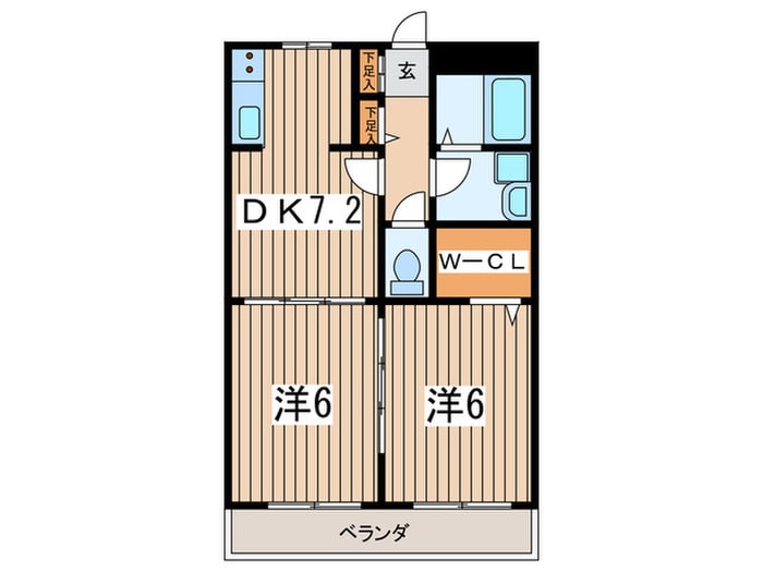間取り図 Empereur Libre今宿