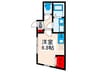 ルオーレ田端 1Rの間取り