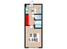 Ｂ ２ｎｄ蕨 1Kの間取り