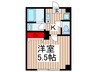 Ｂ ２ｎｄ蕨 1Kの間取り