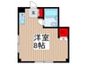 コンテッサ・ユ－ 1Rの間取り