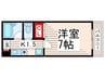 サンマルゴ 1Kの間取り