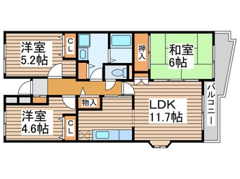 間取図 メゾン・ド・ベ－ル早稲田Ⅲ