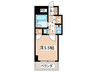 ｳｨﾝﾍﾞﾙｿﾛ保土ヶ谷第一（２０６） 1Kの間取り