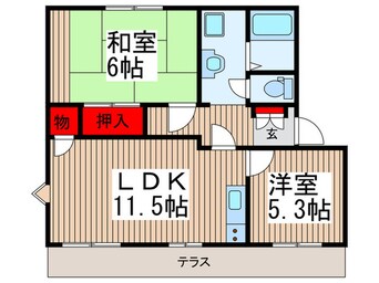 間取図 パークハイツＢ