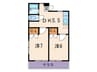 蓬莱館 2DKの間取り