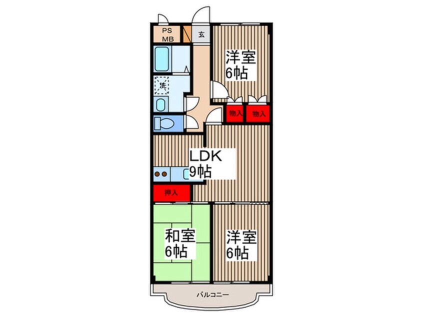 間取図 ヴィラ－ミ檸檬館