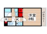 藤コ－ポＥ棟 1Kの間取り