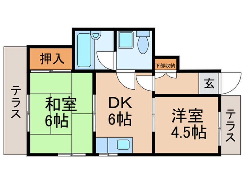 間取図 コーポ田中