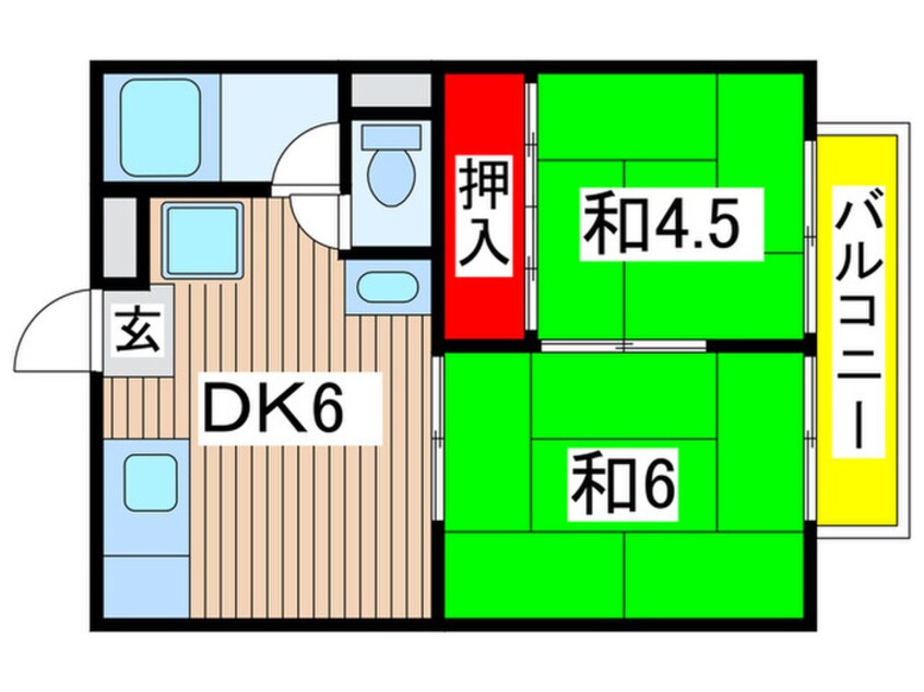 間取図 馬場ハイツ