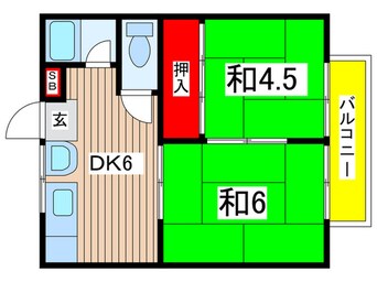 間取図 馬場ハイツ