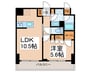 ORSUS三ノ輪 1LDKの間取り