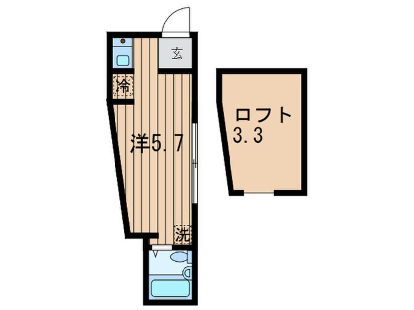 間取図 インベストビギン大井町13