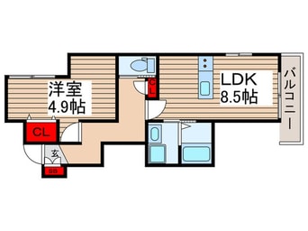 間取図 コスモ北千住