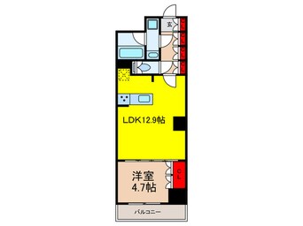 間取図 ﾋﾞｴﾗｺｰﾄ日本橋久松町