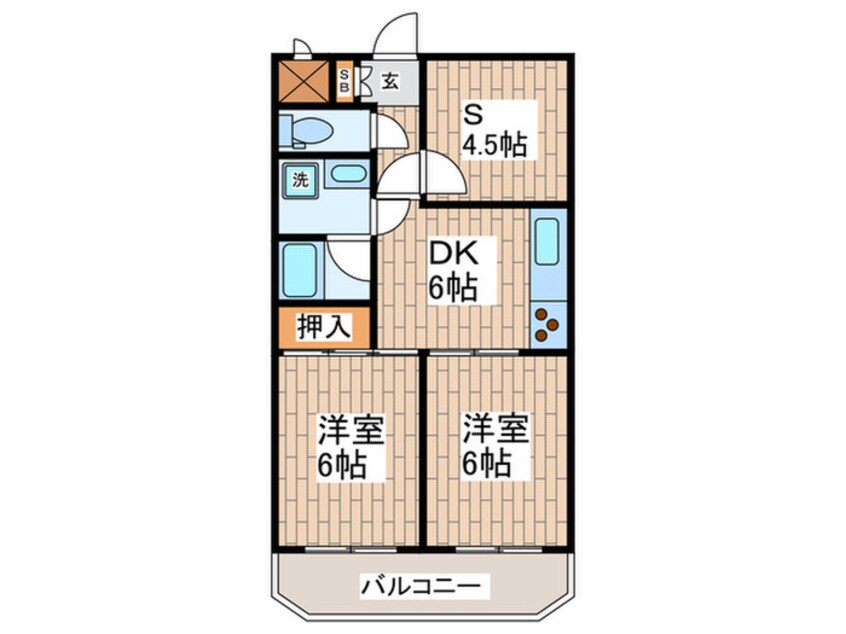 間取図 かわばた梨花マンション