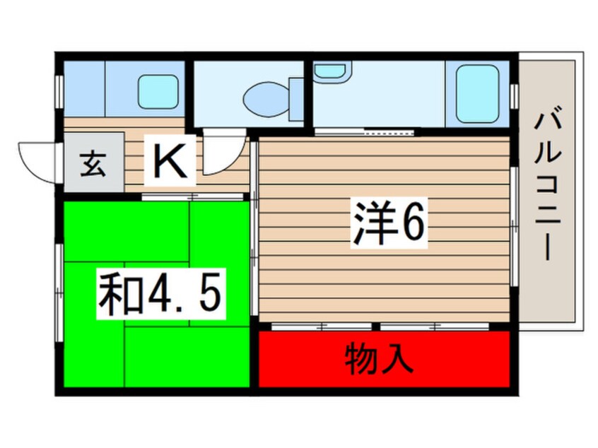 間取図 ビレッジハウス長沼１号棟