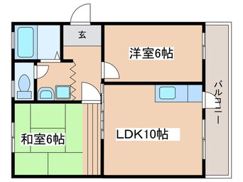 間取図 渋沢小田急ハイツ５号棟(206)