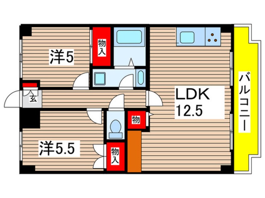 間取図 浜野セントラルマンション