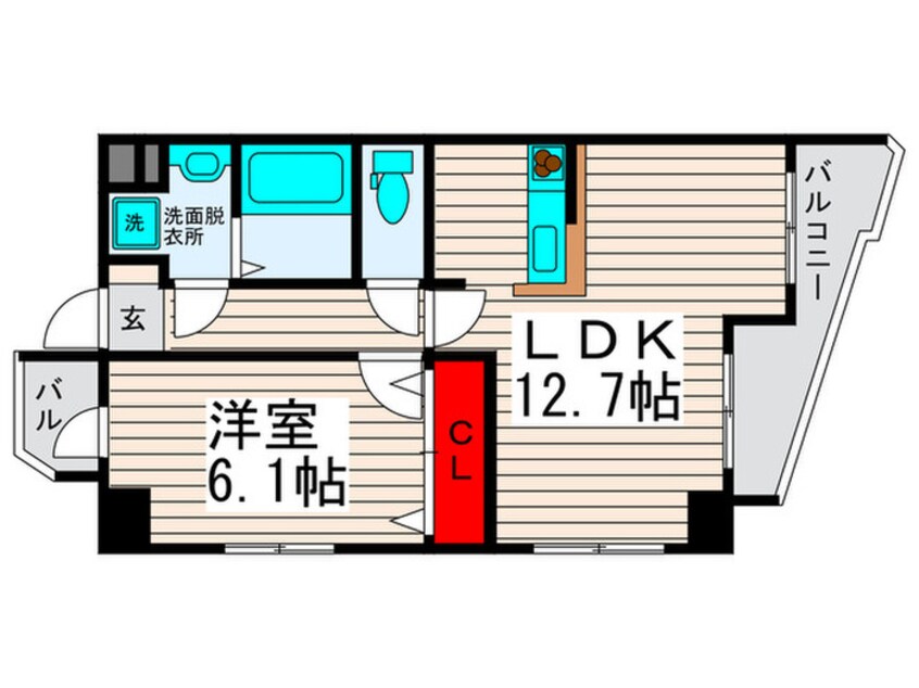 間取図 ソフィアコ－ト扇