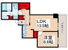 トルナーレ日本橋浜町（7F） 1LDKの間取り