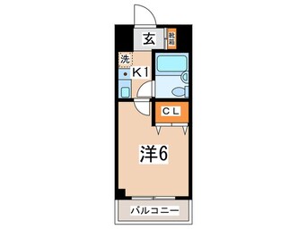 間取図 クリオ相武台弐番館（２０５）