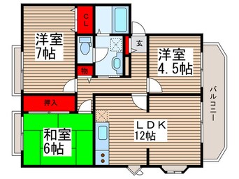 間取図 サンビレッジ船橋Ｉ