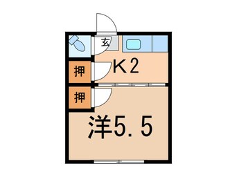 間取図 ハイツ松岡