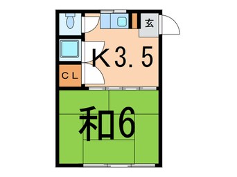 間取図 ハイツ松岡