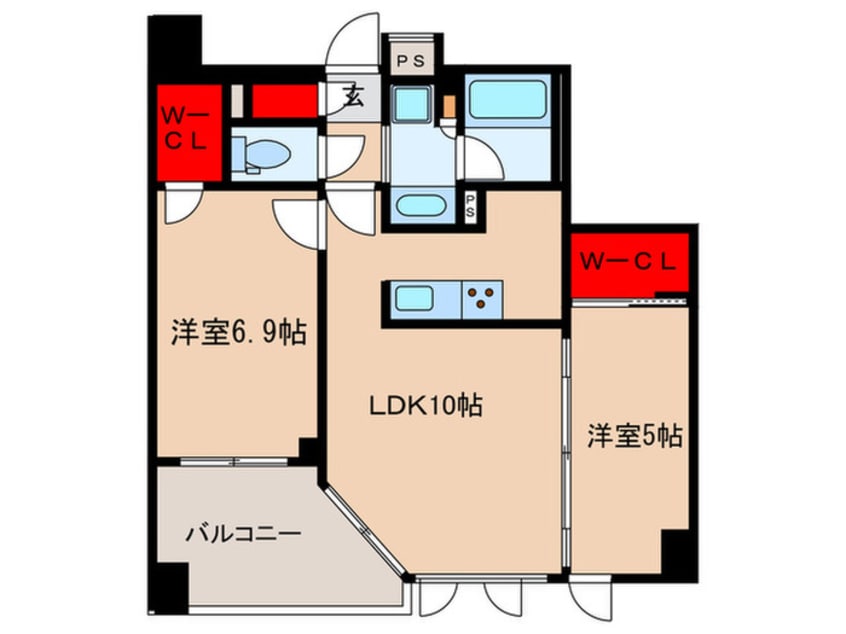 間取図 ジオエント赤羽