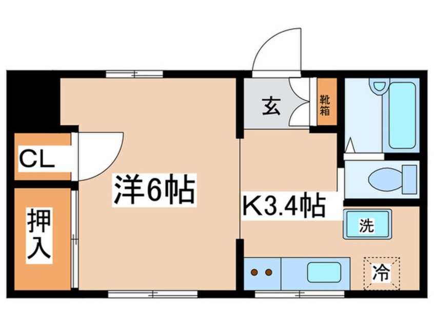 間取図 コーポサカエ