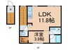 アトリオ三軒茶屋 1LDKの間取り