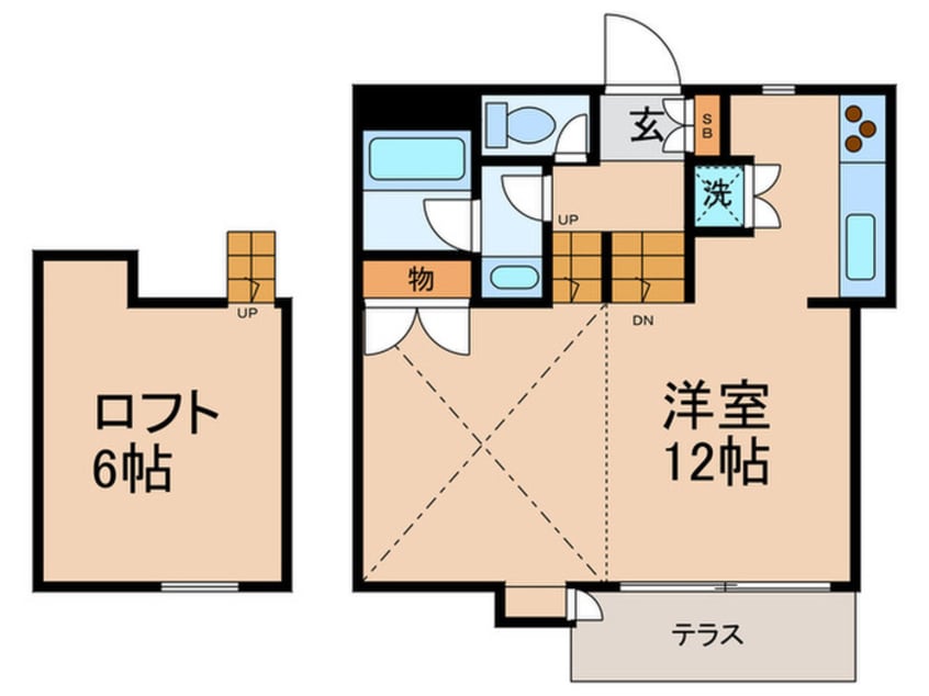間取図 テラス矢崎
