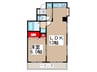 松濤マンション 1LDKの間取り