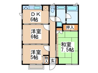 間取図 シティハイムタヌマ