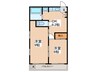 第二大橋マンション 2DKの間取り