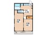 第二大橋マンション 2DKの間取り