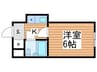 ｻﾝﾗｲｽﾞFMﾌｧｰｽﾄﾏﾝｼｮﾝ 1Kの間取り