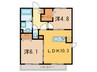 グランシャリオ武蔵小杉 2LDKの間取り