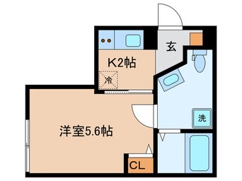 間取図 ベイルーム川崎平間