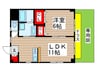 蔵屋マンション第二 1LDKの間取り