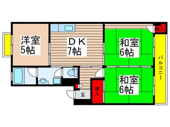 間取図 マンションなしや１号棟