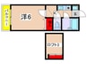 月見台コ－ポ２１ 1Kの間取り