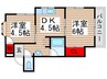 ハイツ斉木 2DKの間取り