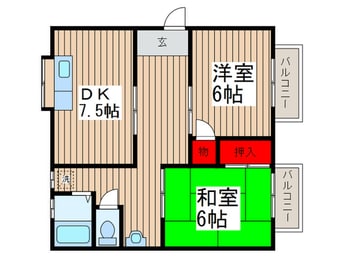 間取図 サニ―ヒルズ
