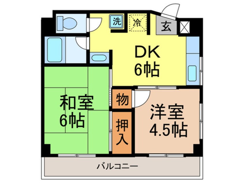 間取図 ホワイトパレス１