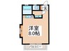 三栄ハウス（三保町） 1Rの間取り
